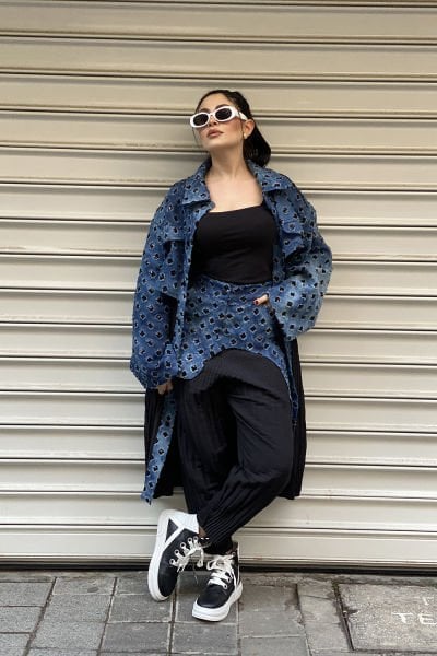 Etekli Tasarım Oversize Pantolon