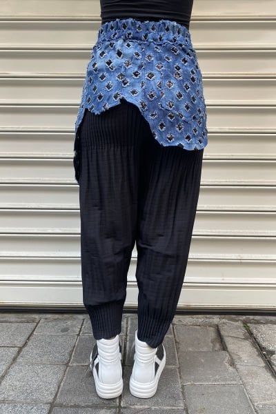 Etekli Tasarım Oversize Pantolon