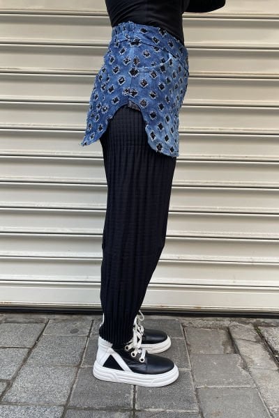 Etekli Tasarım Oversize Pantolon