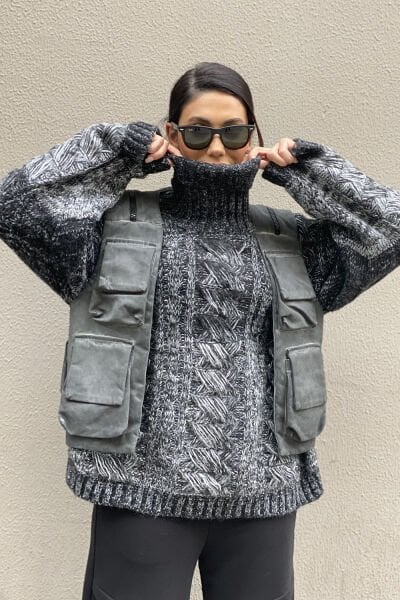 Tasarım Unisex Sırt Çantalı Yelek
