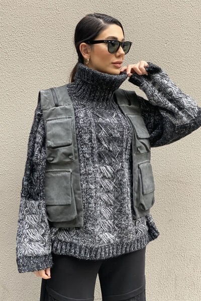 Tasarım Unisex Sırt Çantalı Yelek