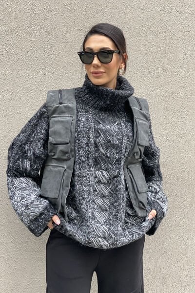Tasarım Unisex Sırt Çantalı Yelek