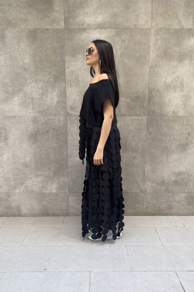 Tasarım Oversize Saçaklı Etek