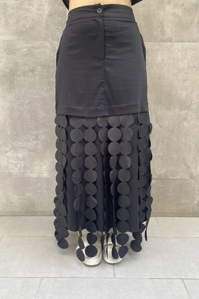 Tasarım Oversize Saçaklı Etek