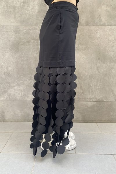 Tasarım Oversize Saçaklı Etek