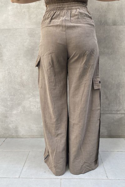 Tasarım Oversize Zincirli Kargo Pantolon