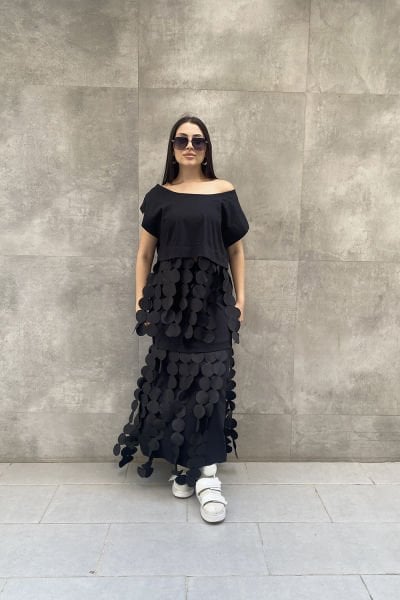 Tasarım Oversize Saçaklı Bluz
