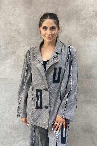 ''H Wear'' Tasarım Oversize Vatkalı Uzun Ceket