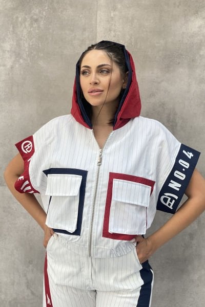 ''No:04'' Konsept Tasarım Kapüşonlu Bluz&Ceket
