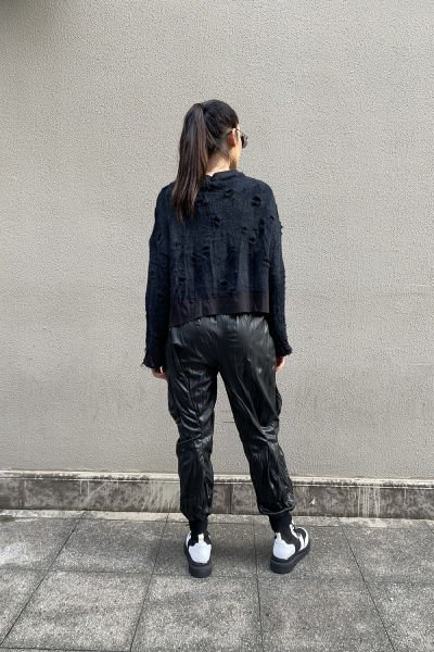 Polar&Saten Karma Kumaş Asimetrik Sweatshirt