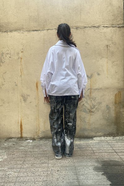 Fiyonk Tasarım Oversize Gömlek
