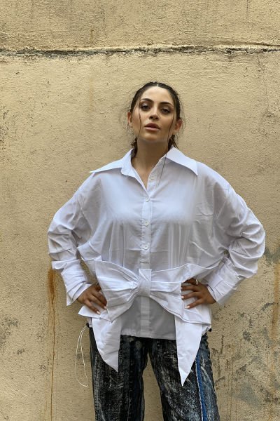 Fiyonk Tasarım Oversize Gömlek
