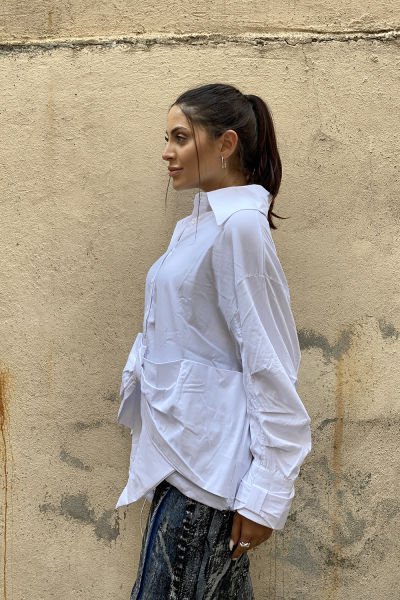 Fiyonk Tasarım Oversize Gömlek