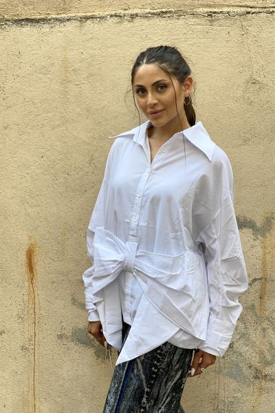 Fiyonk Tasarım Oversize Gömlek