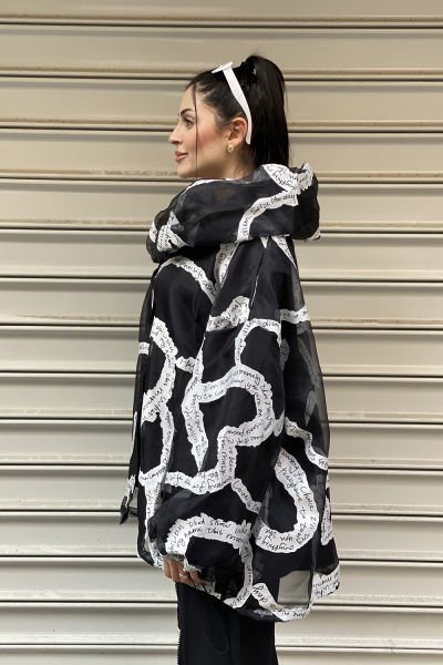 Tasarım Oversize Kısa Tül Ceket