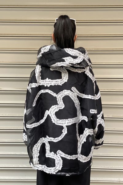 Tasarım Oversize Kısa Tül Ceket
