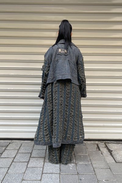 Çift Kumaşlı Tasarım Oversize Trençkot