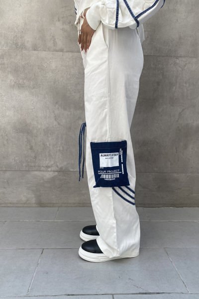 İpli Tasarım Oversize Pantolon