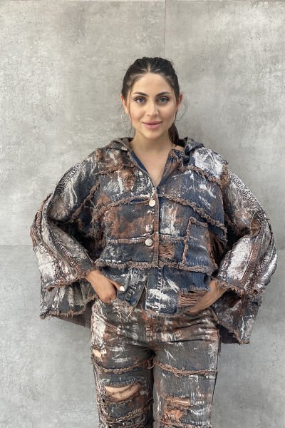''Original Design'' Konsept Oversize Tasarım Kot Ceket