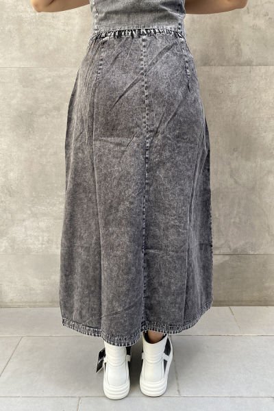 ''H4 Jeanswear'' Tasarım Kot Yırtmaçlı Etek