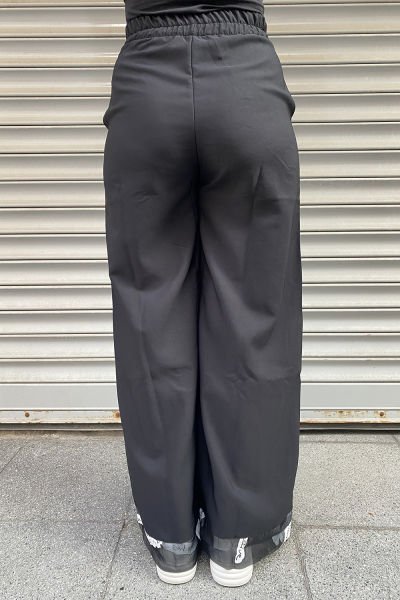 Tül Detaylı Oversize Tasarım Pantolon