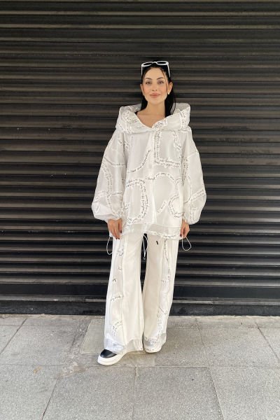Tasarım Oversize Kısa Tül Ceket