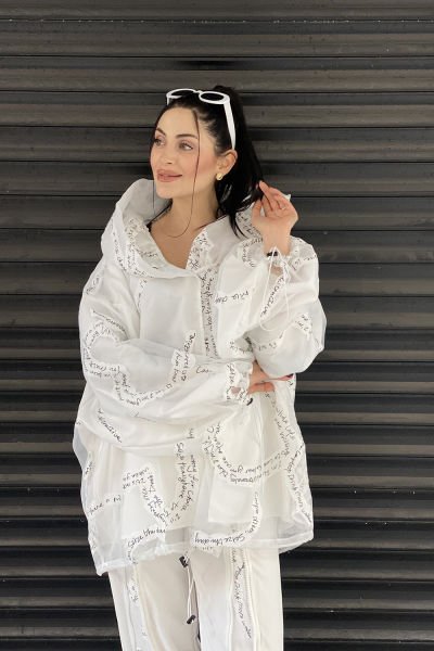 Tasarım Oversize Kısa Tül Ceket