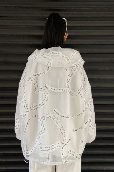 Tasarım Oversize Kısa Tül Ceket