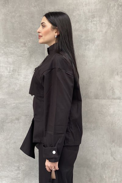 Kesik Tasarım Oversize Gömlek