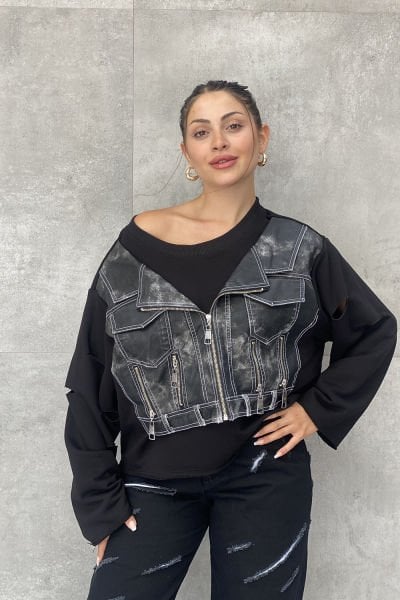 ''H4 Style'' Konsept Tasarım Oversize Sweatshirt