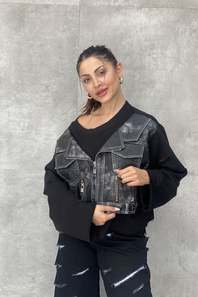 ''H4 Style'' Konsept Tasarım Oversize Sweatshirt