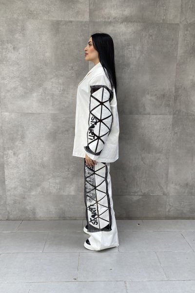 ''Start!'' Konsept Oversize Fileli Pantolon
