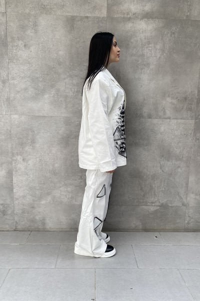 ''Start!'' Konsept Oversize Fileli Pantolon