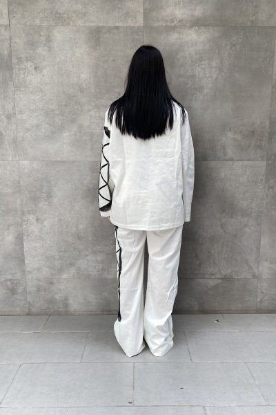 ''Start!'' Konsept Oversize Fileli Pantolon