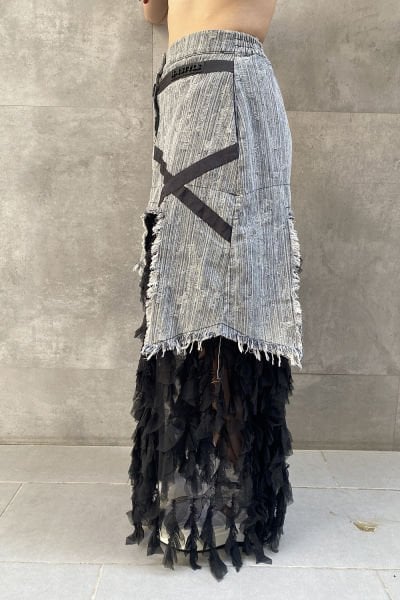 ''H4 Style'' Tasarım Oversize Tüylü Etek