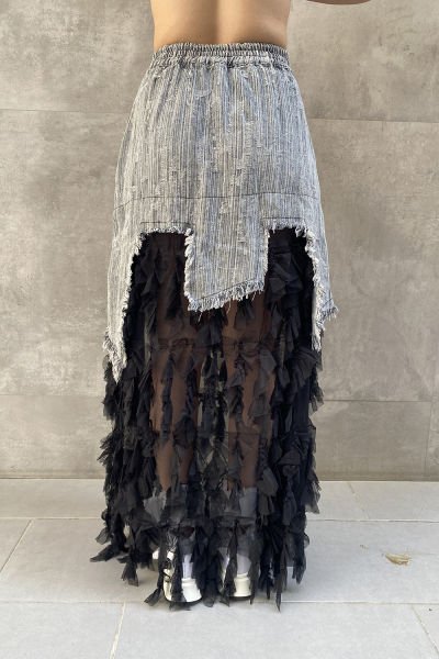 ''H4 Style'' Tasarım Oversize Tüylü Etek