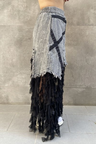 ''H4 Style'' Tasarım Oversize Tüylü Etek