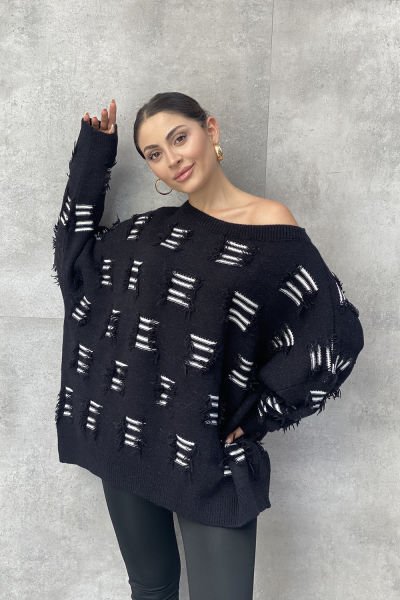 Püskül Tasarım Oversize Kazak