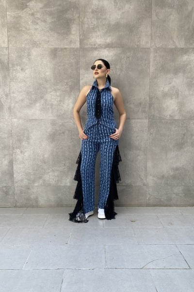 ''H4 Styling'' Tasarım Kolsuz Bluz