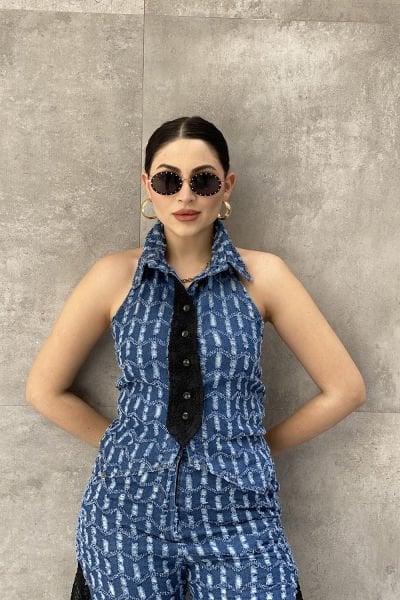 ''H4 Styling'' Tasarım Kolsuz Bluz