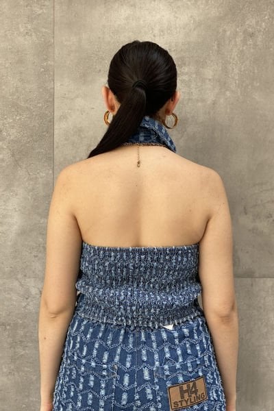 ''H4 Styling'' Tasarım Kolsuz Bluz