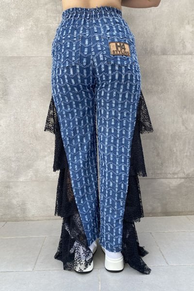 ''H4 Styling'' Tasarım Oversize Pantolon