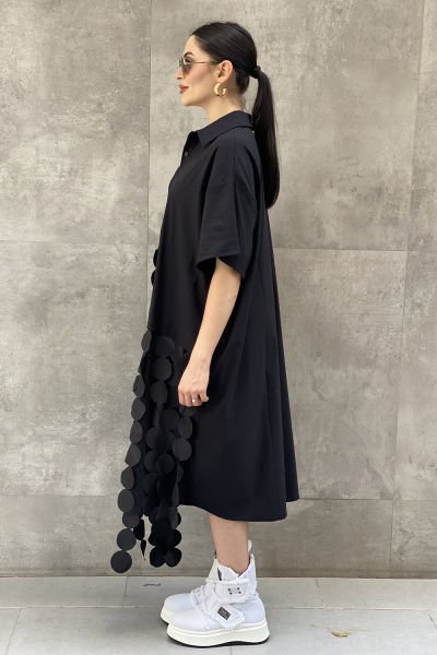 Tasarım Oversize Saçaklı Elbise