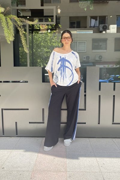 ''Örgü'' Tasarım Oversize Bluz