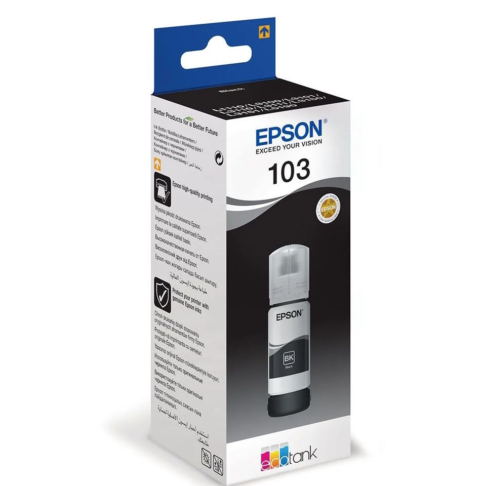 Epson 103 Black Siyah Şişe Mürekkep T00S14A L1210-3210-3250-5290