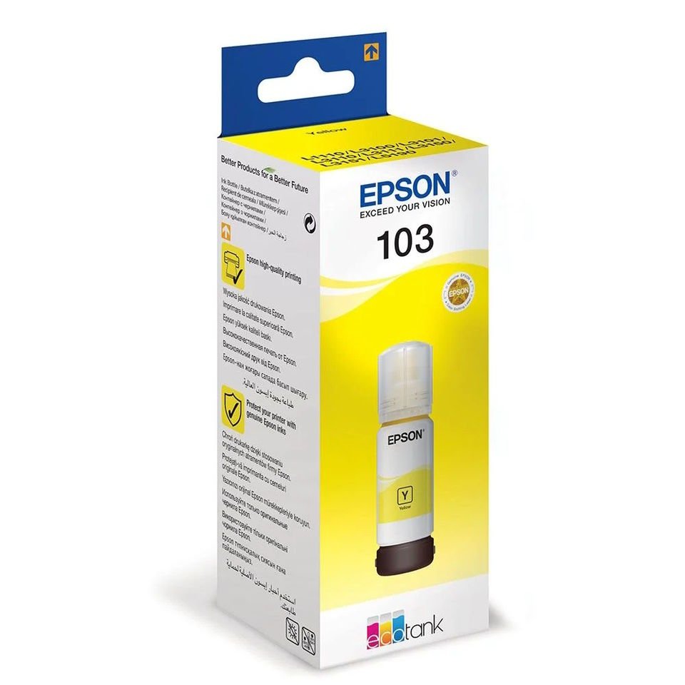 Epson 103 Yellow Sarı Şişe Mürekkep T00S44A L1210-3210-3250-5290