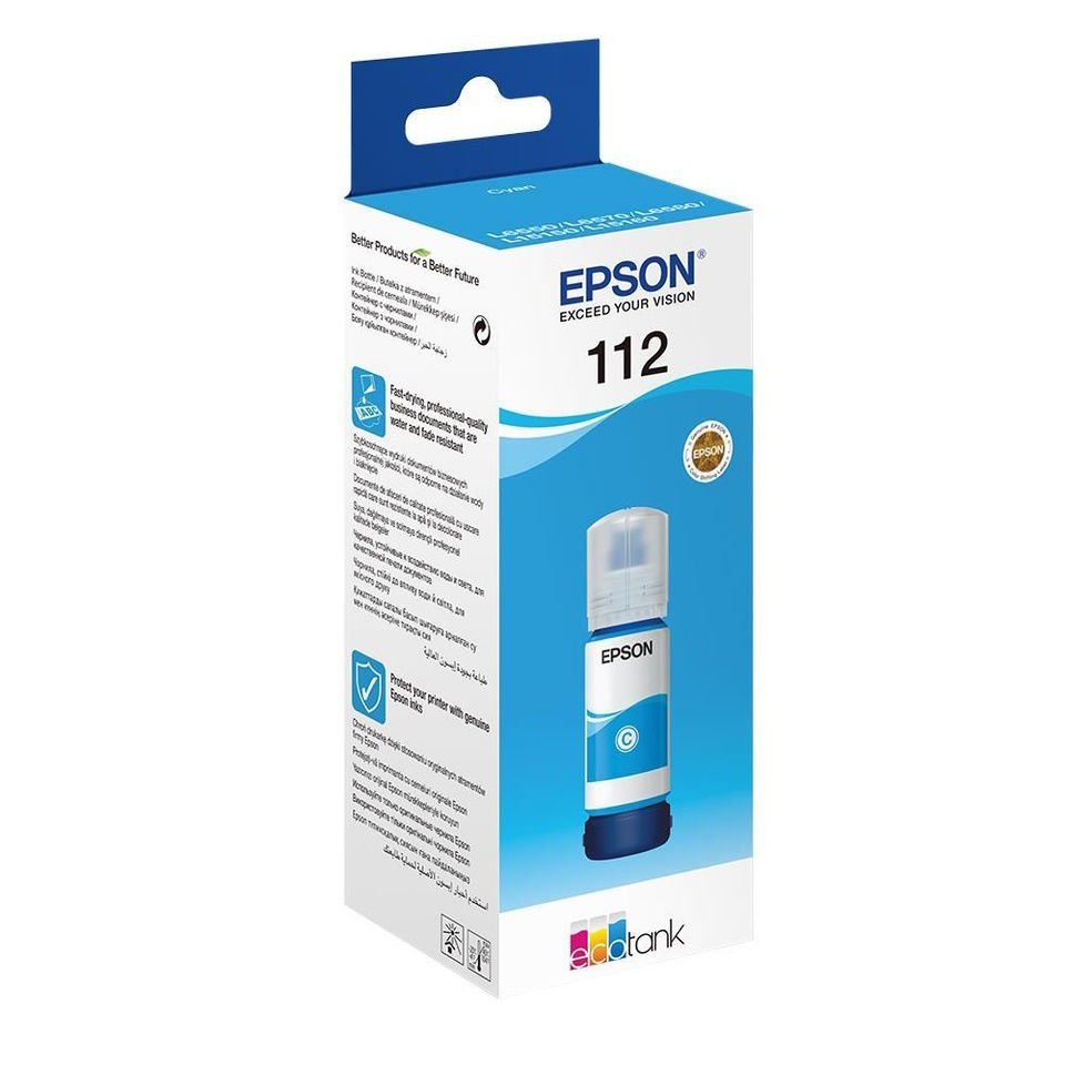 Epson T06C2 (112) Cyan Mavi Şişe Mürekkep C13T06C24A