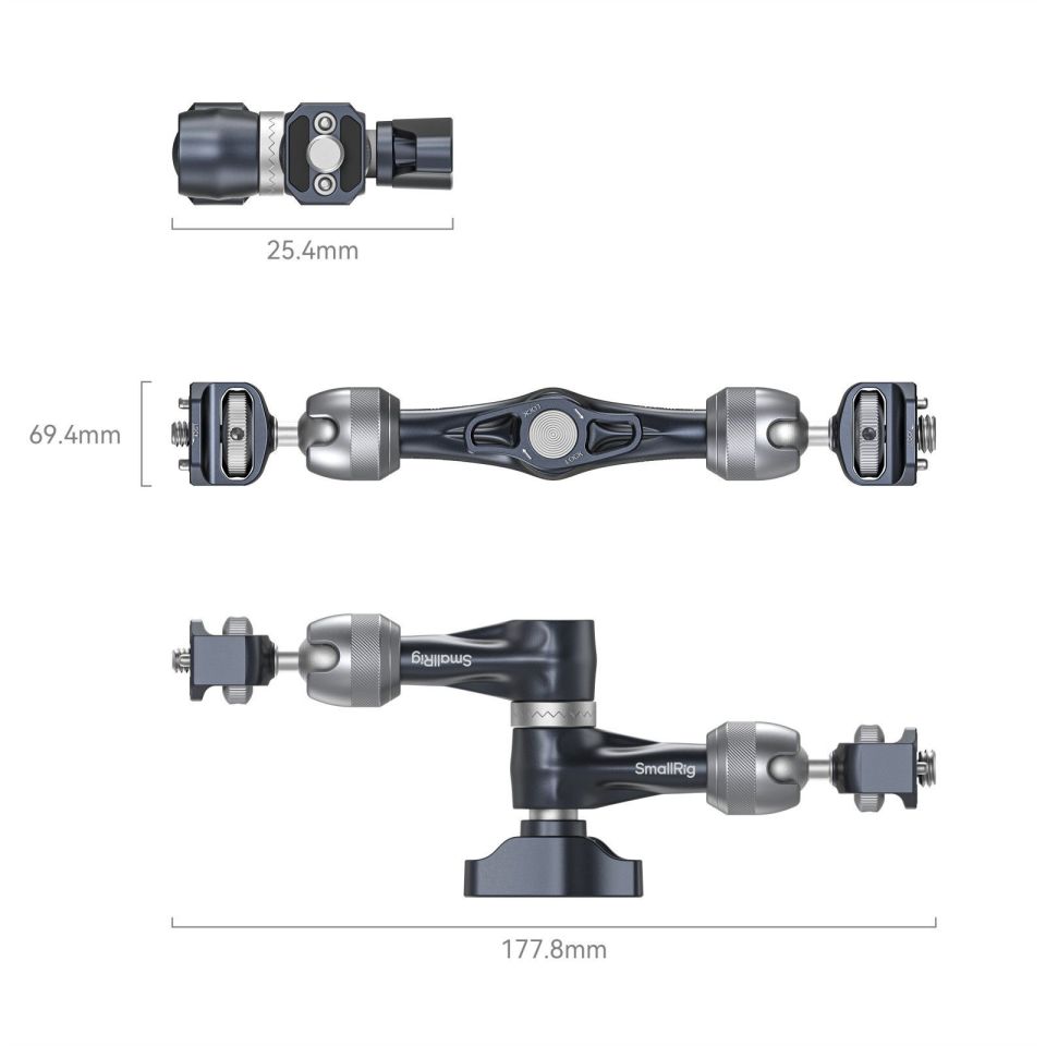 SmallRig 4899 Rosette Magic Arm (7'') 3/8”-16 ARRI Konumlandırma Vidası