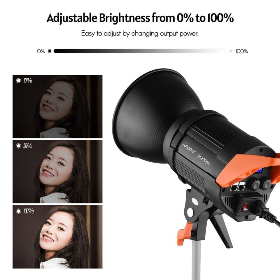 Andoer DL200 Pro (200watt) Bicolor Video Çekim Işığı