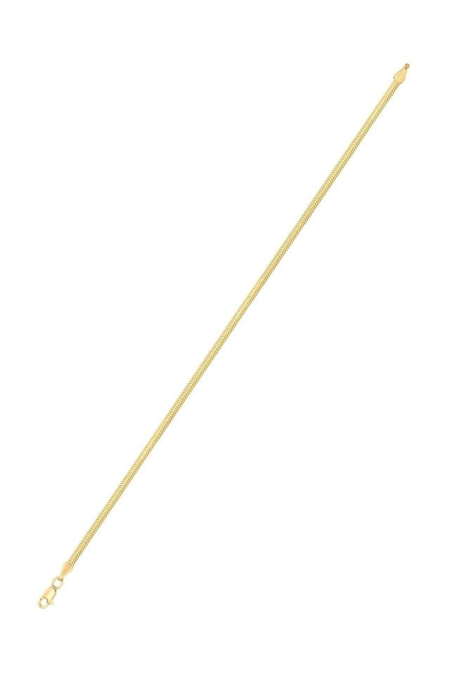 Prenses Pırlanta-14 Ayar Altın Balık Sırtı Altın Bileklik Modeli